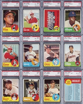 1963 Topps Baseball PSA-Graded High Grade Collection (44)